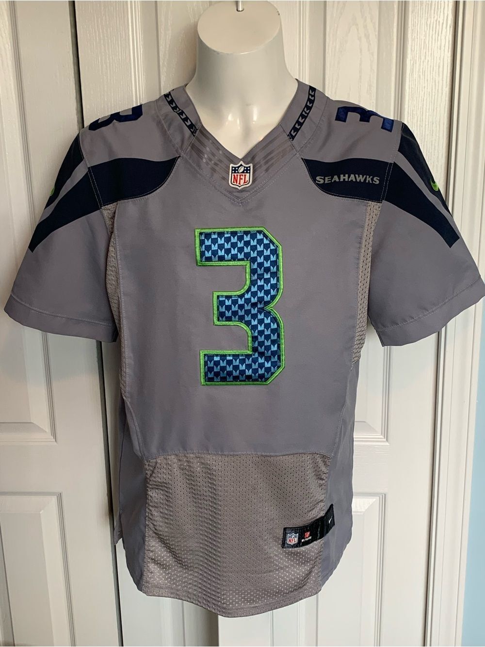 Nike Gray Seahawks On-Field Jersey